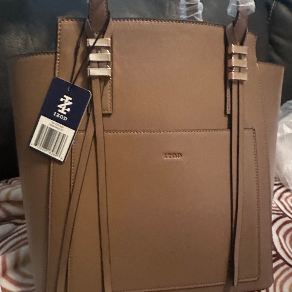 Izod Tan Tote Bag NWT # INV01127